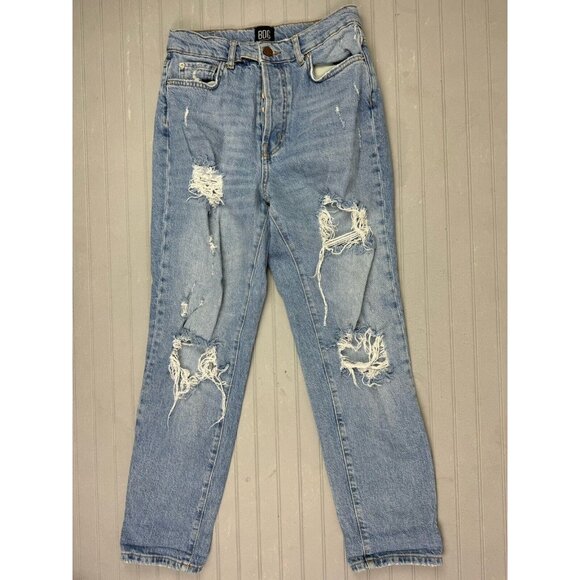 BDG Size 27 Womens Jeans High Rise Slim Straight Button Fly Stretch Dist… - Picture 1 of 4